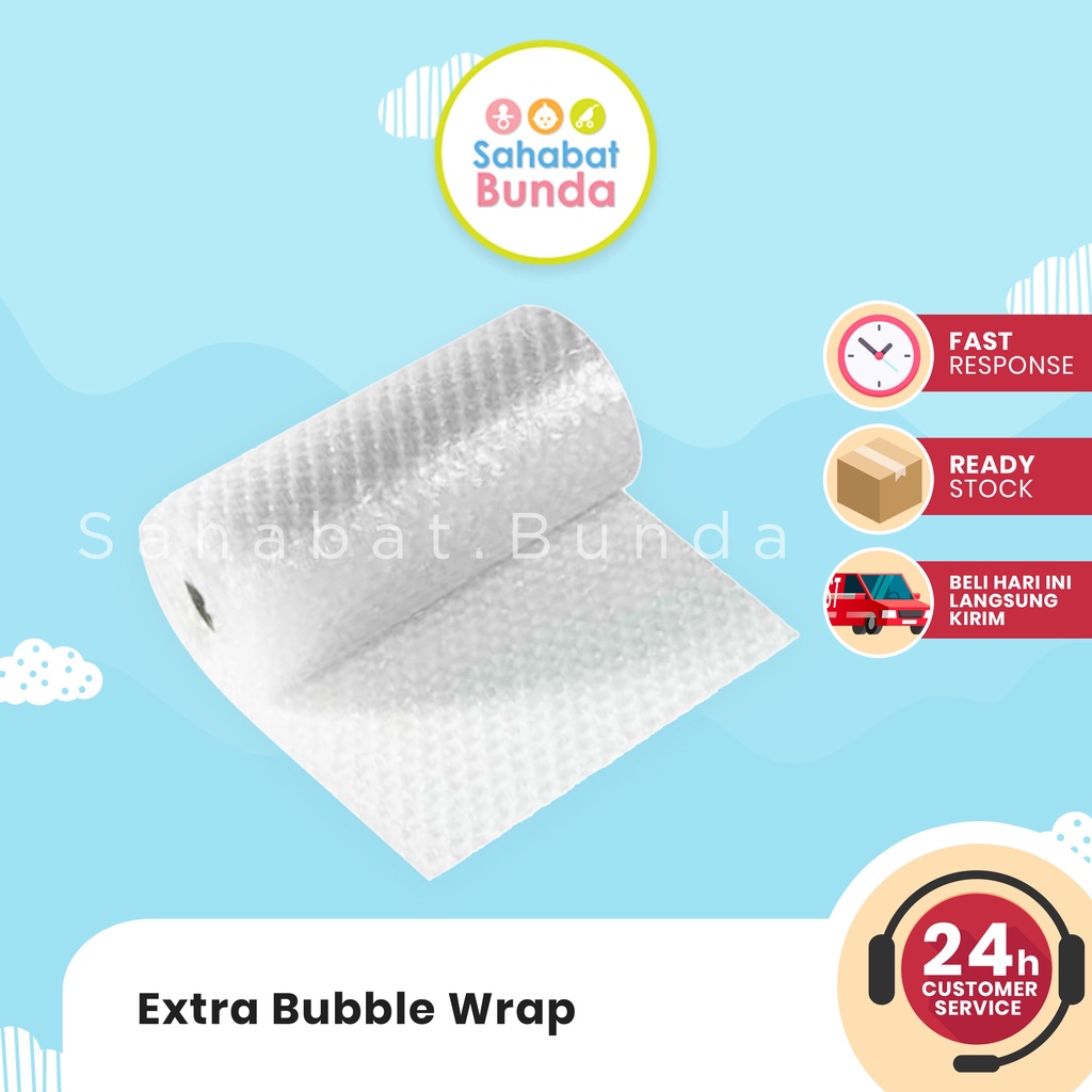 

Bubble Wrap - Untuk Packing Extra Aman khusus order Sahabat Bunda