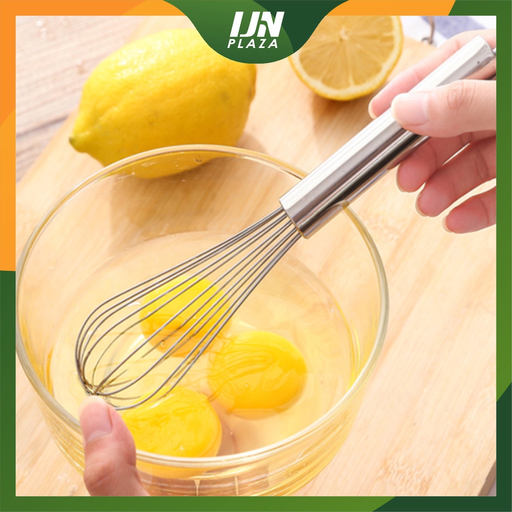 ❤ IJN ❤ Pengocok Telur Manual Pengaduk Adonan Kue Hand Mixer Egg Whisk Stainless Steel 12 Inch Panjang 31 cm