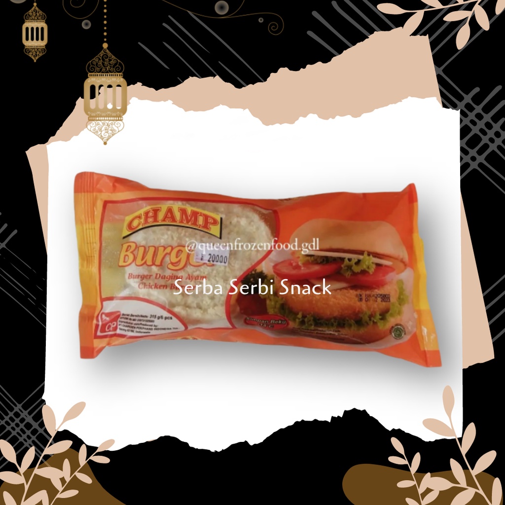 

CHAMP | BURGER AYAM CRISPY 6PCS | BURGER AYAM | HALAL BERAT 315 GR