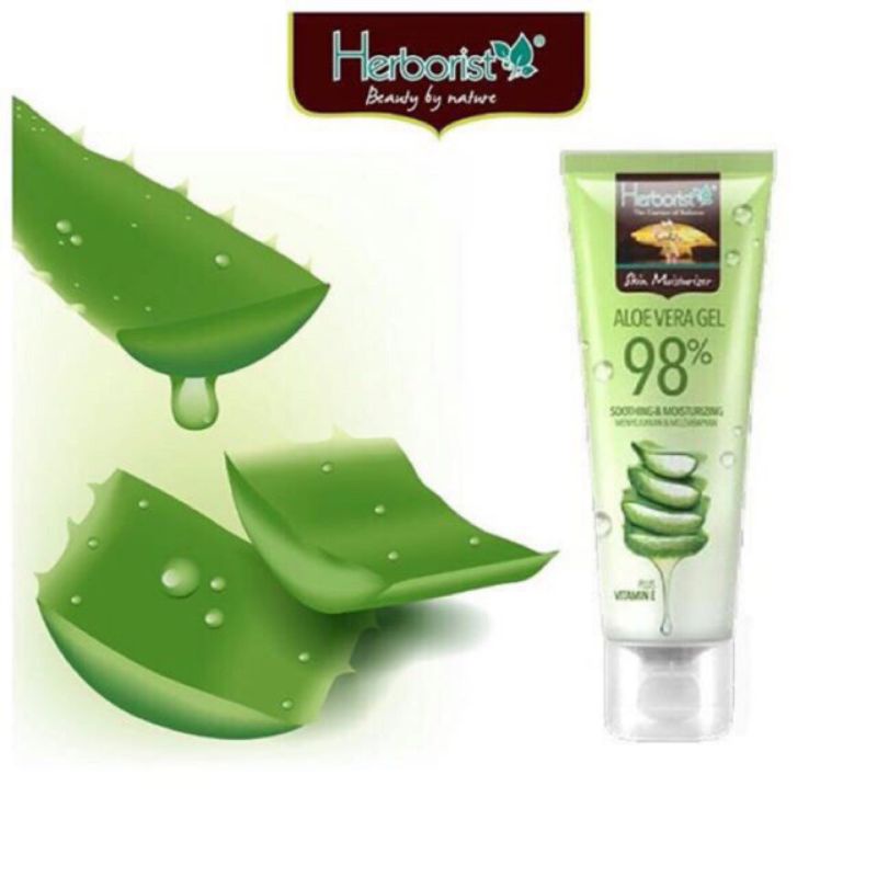 HERBORIST ALOEVERA GEL TUBE 98% 100 Gram