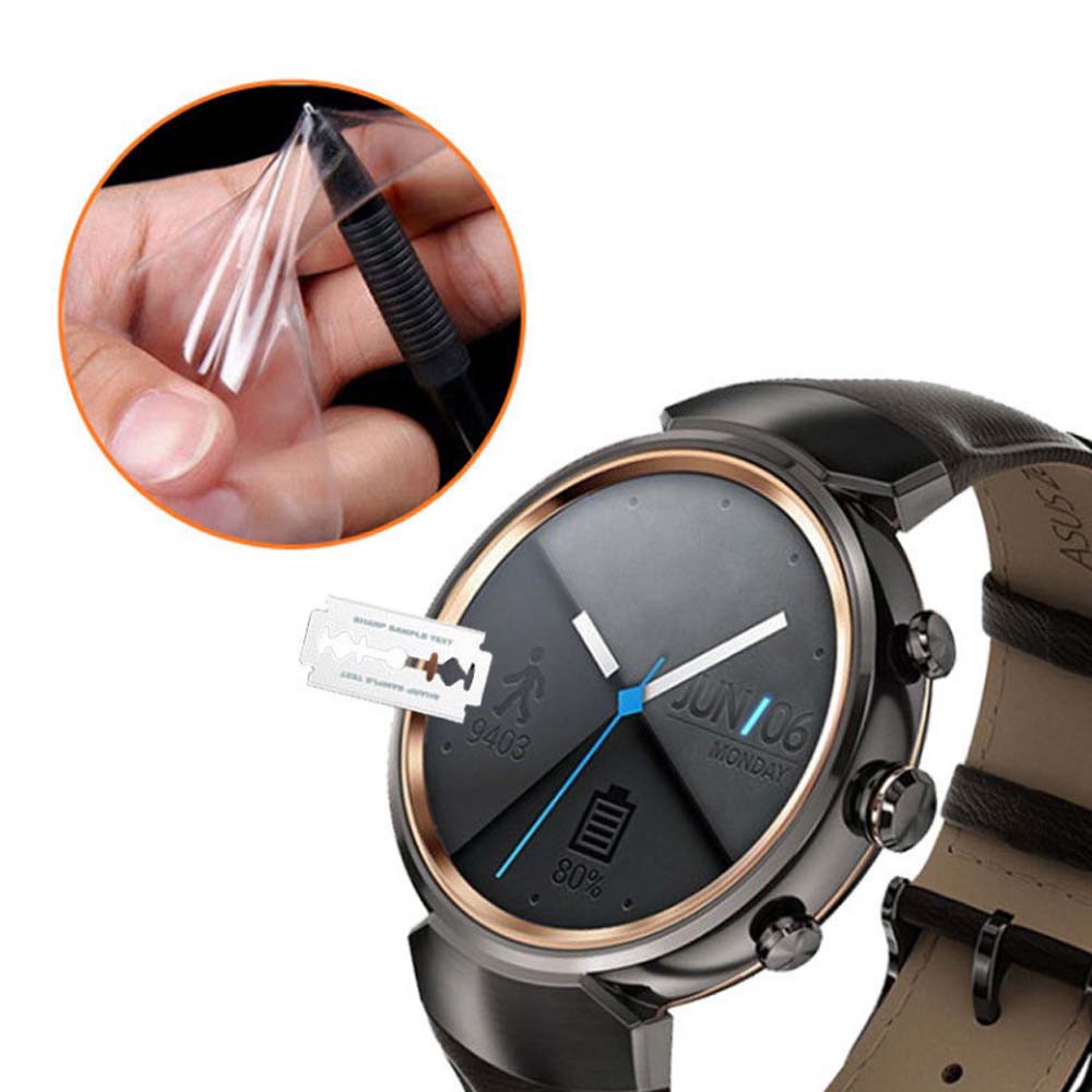 Protective Film Guard For Asus ZenWatch 3 Smart Watch Full Screen Protector Cover Anti-scratch Soft PET For ZenWatch3