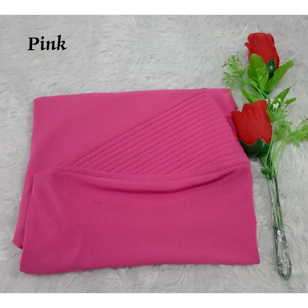 Best Seller...!!! Bergo Oval Polos / Hijab Harian Simple-Pink