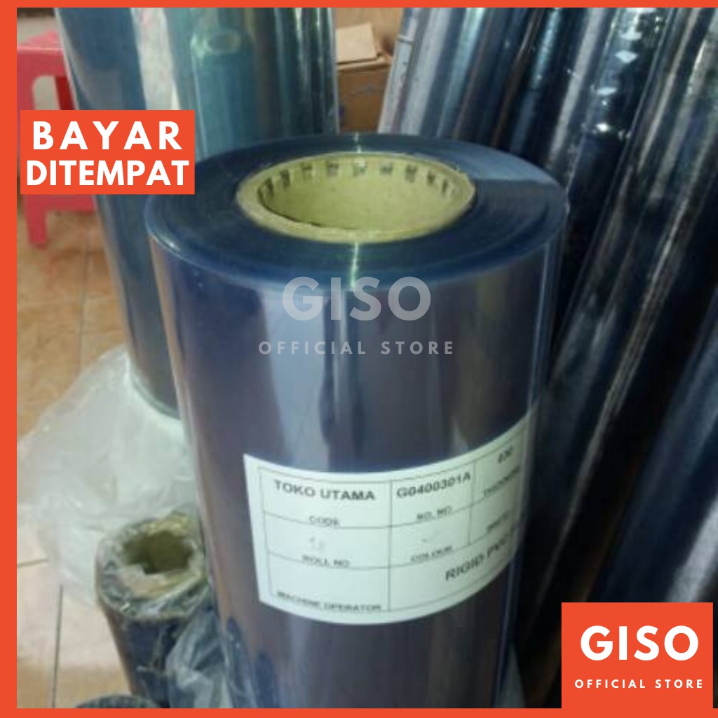 PLASTIK MIKA RIGID KAKU TEBAL 0,40 MM METERAN UNTUK FACE SHIELD BENING LENTUR / RIGID PVC FILM MURAH