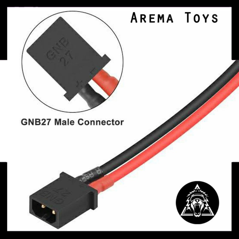 GAONENG GNB27 Male Connector Cable 80mm 20AWG FPV GNB for 1S Whoop