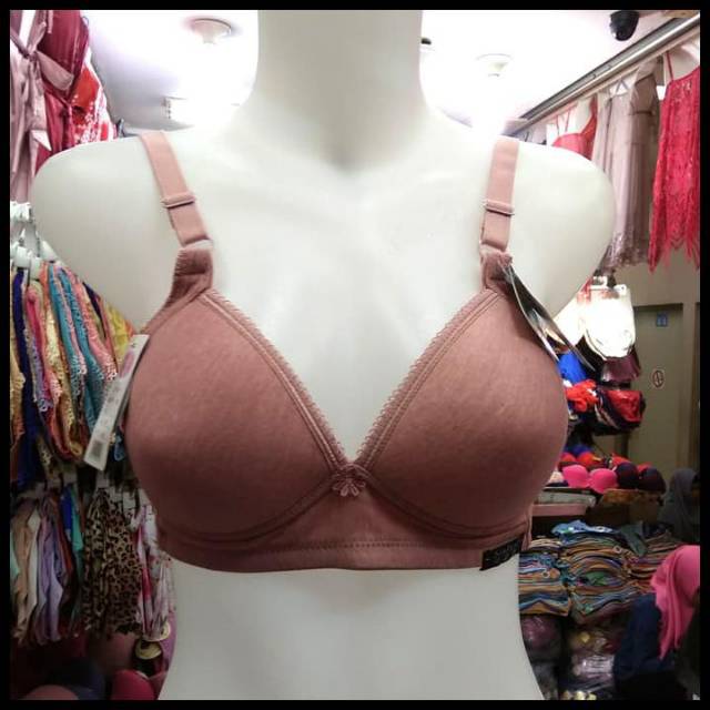 BH/Bra Wanita Scalen 2817 Lycra | Busa Tipis | Tanpa Kawat | Cup B