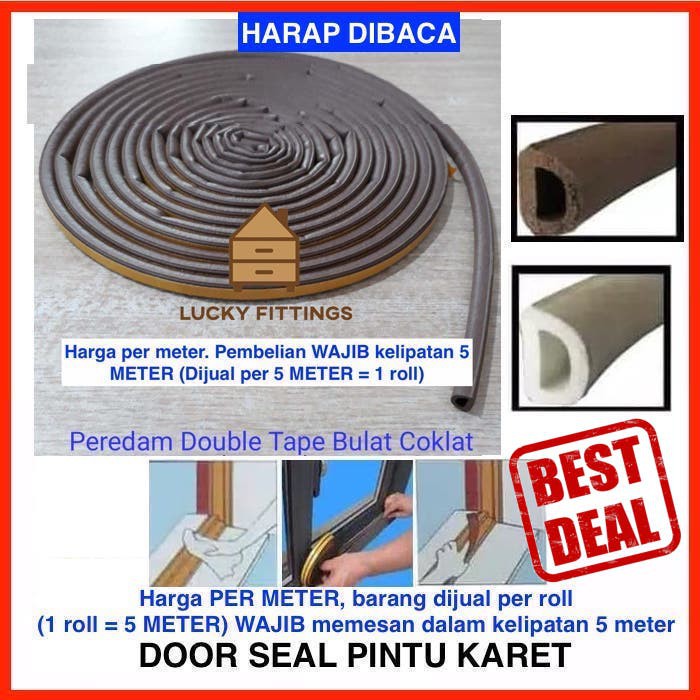 Peredam Pintu Door Seal Penutup Celah Jendela Karet Kedap Suara Mohair Jendela Mobil Lubang Busa