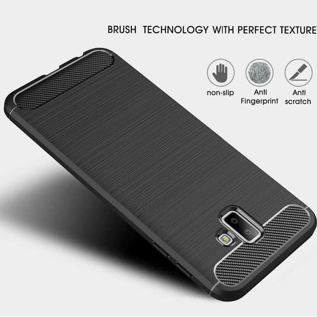 CASE SLIM FIT CARBON IPAKY SAMSUNG GALAXY J6 PLUS SOFTCASE - FA