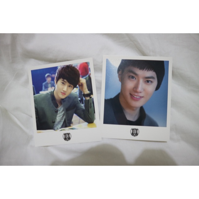 [EXO] Official Polaroid XOXO White Version - Suho Jumyeon Photocard PC Postcard