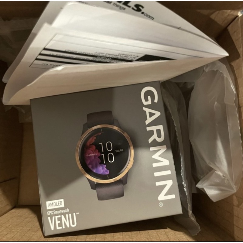 Garmin Venu GPS WiFi - Garansi Garmin Inter - Black Gold / Jam Tangan Smartwatch