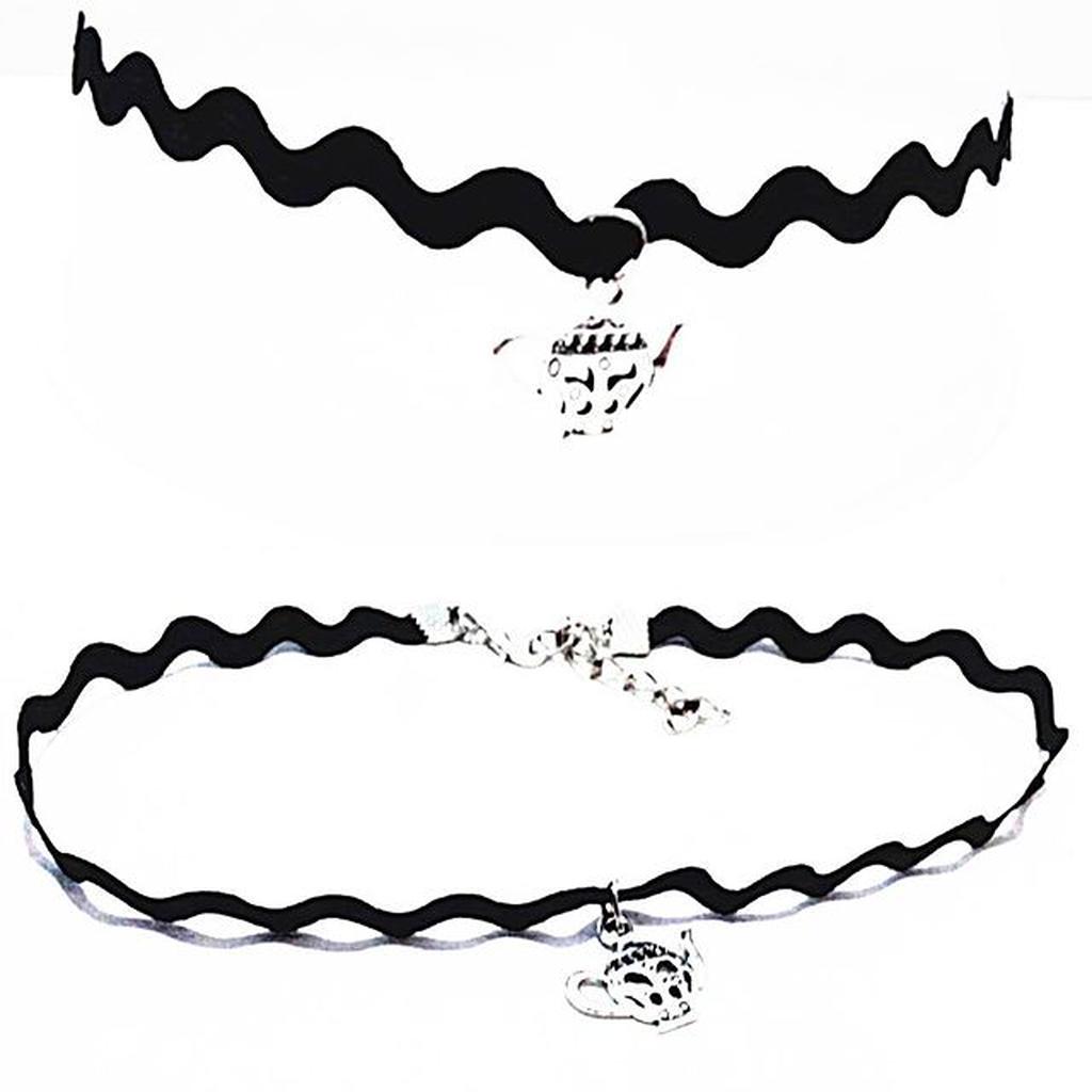 Zigzag Choker Necklace Silver Teapot | Kalung Handmade