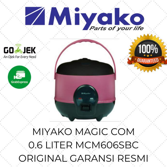 Miyako Rice Cooker Mini 0.6Liter MCM 606 SBC Magic Com Mejikom Kecil