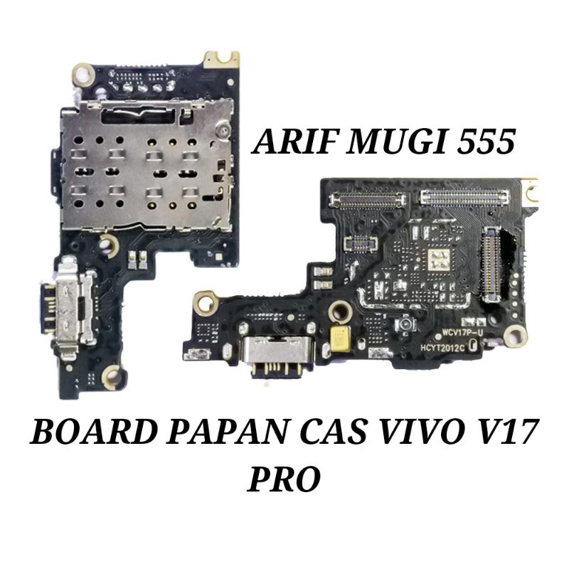 BOARD PAPAN KONEKTOR CONECTOR CAS CHARGER VIVO V17 PRO PLUG IN MIC ORIGINAL