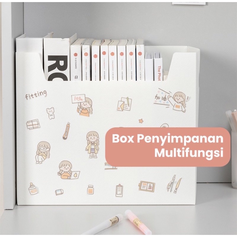 

Storage Box Buku Alat Tulis Rak Buku Meja Stationary Tempat Penyimpanan Baju