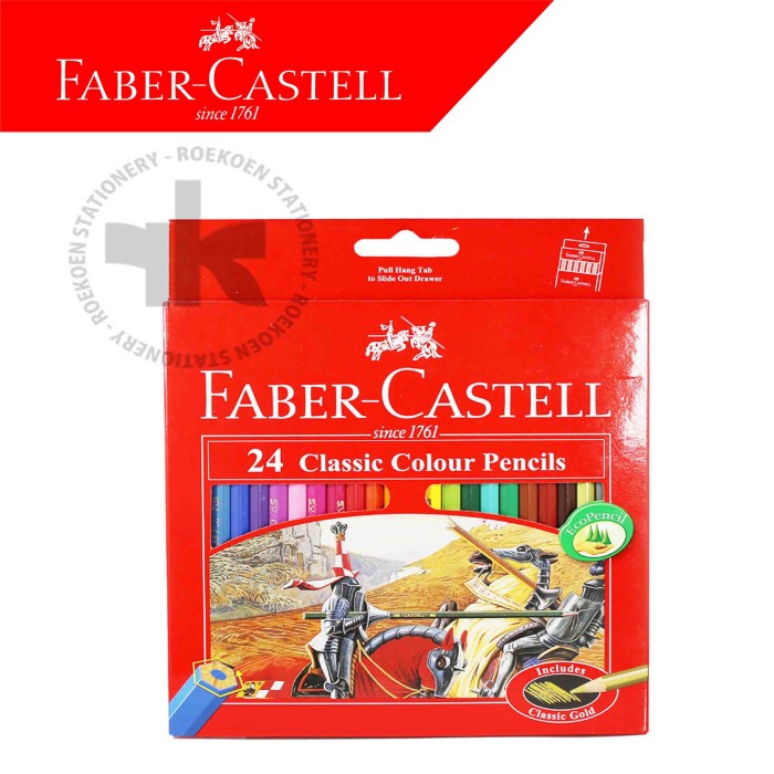 

(BISA COD) Pensil Warna Faber Castell Classic 24L