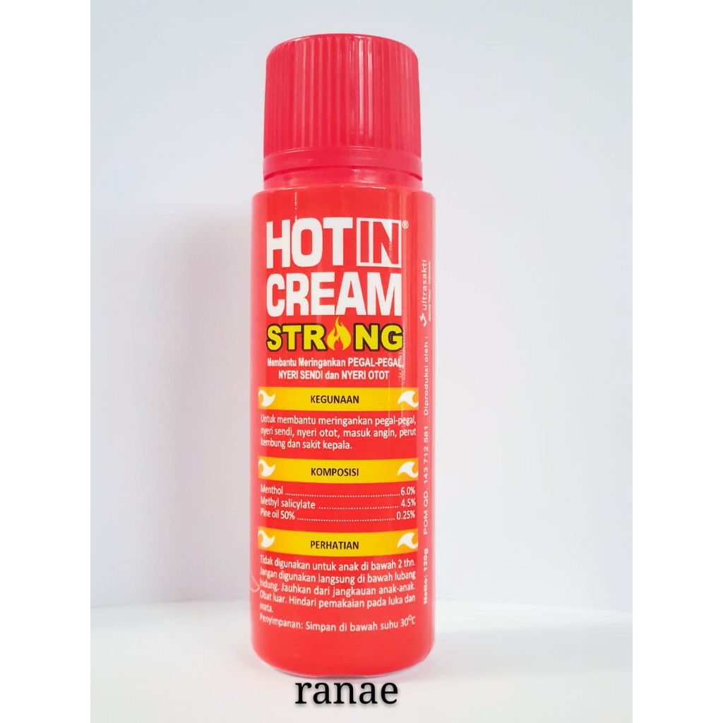 hot in cream STRONG 120g botol merah