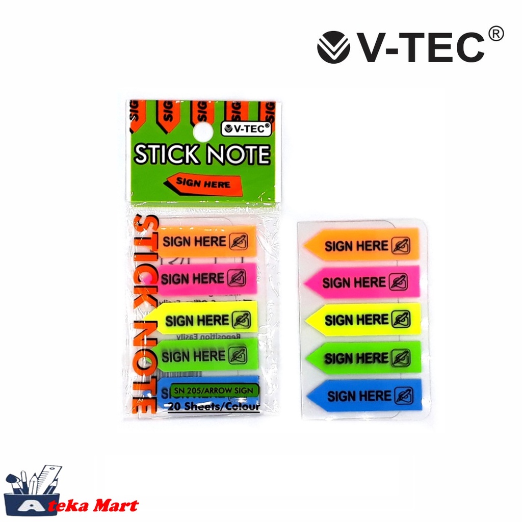 

[PCS] V-TEC STICK NOTE S205 SIGN HERE