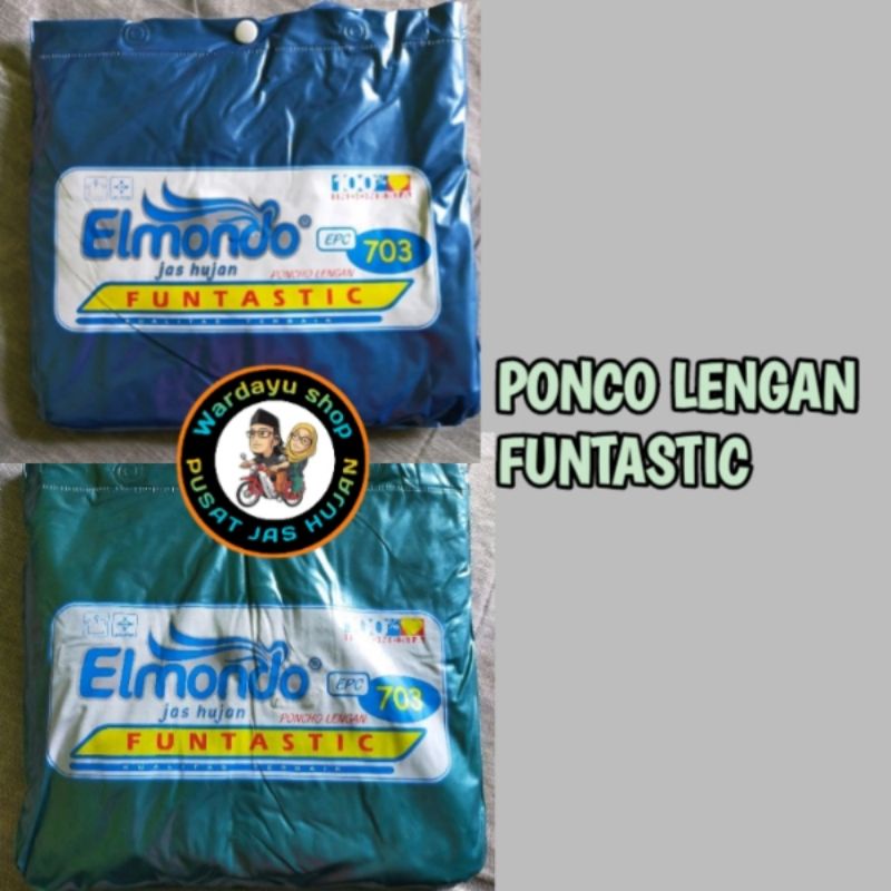 Jas Hujan Ponco Lengan FUNTASTIC Elmondo JUMBO Tebal Kuat Murah Dewasa / Mantel hujan Phonco Batman Raincoat Kelelawar Terlaris Cewek Cowok Remaja Terbaru Murah Berkualitas Pocho Terusan