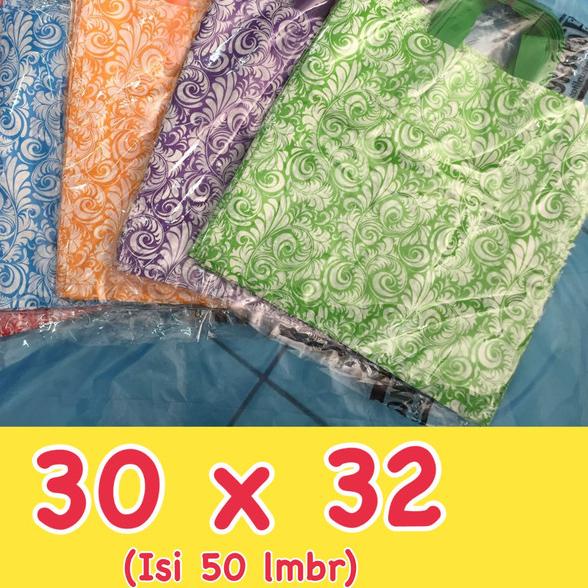 

Kantong Plastik Softhandle / Soft Handle Batik 30x32 - Batik