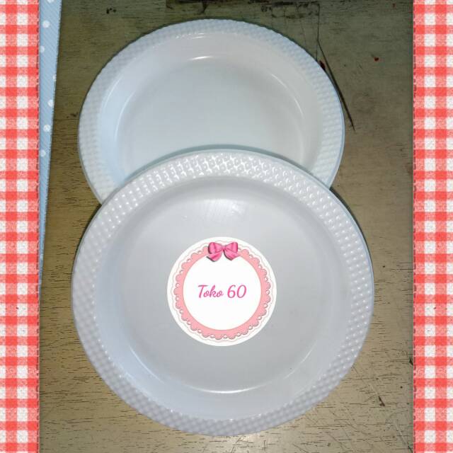 Piring plastik kecil P6 isi 50 pcs
