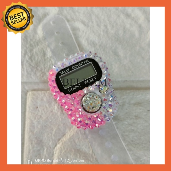 TASBIH DIGITAL CANTIK / TASBIH DIGITAL SWAROVSKI [TWOTONE] tasbeh - tasbih digital - tasbih digital 