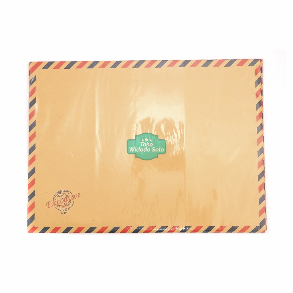 

Amplop Coklat 311 Airmail Tanpa Tali Executive 27,5x37,5cm - 1 Pack Isi 10 Lembar
