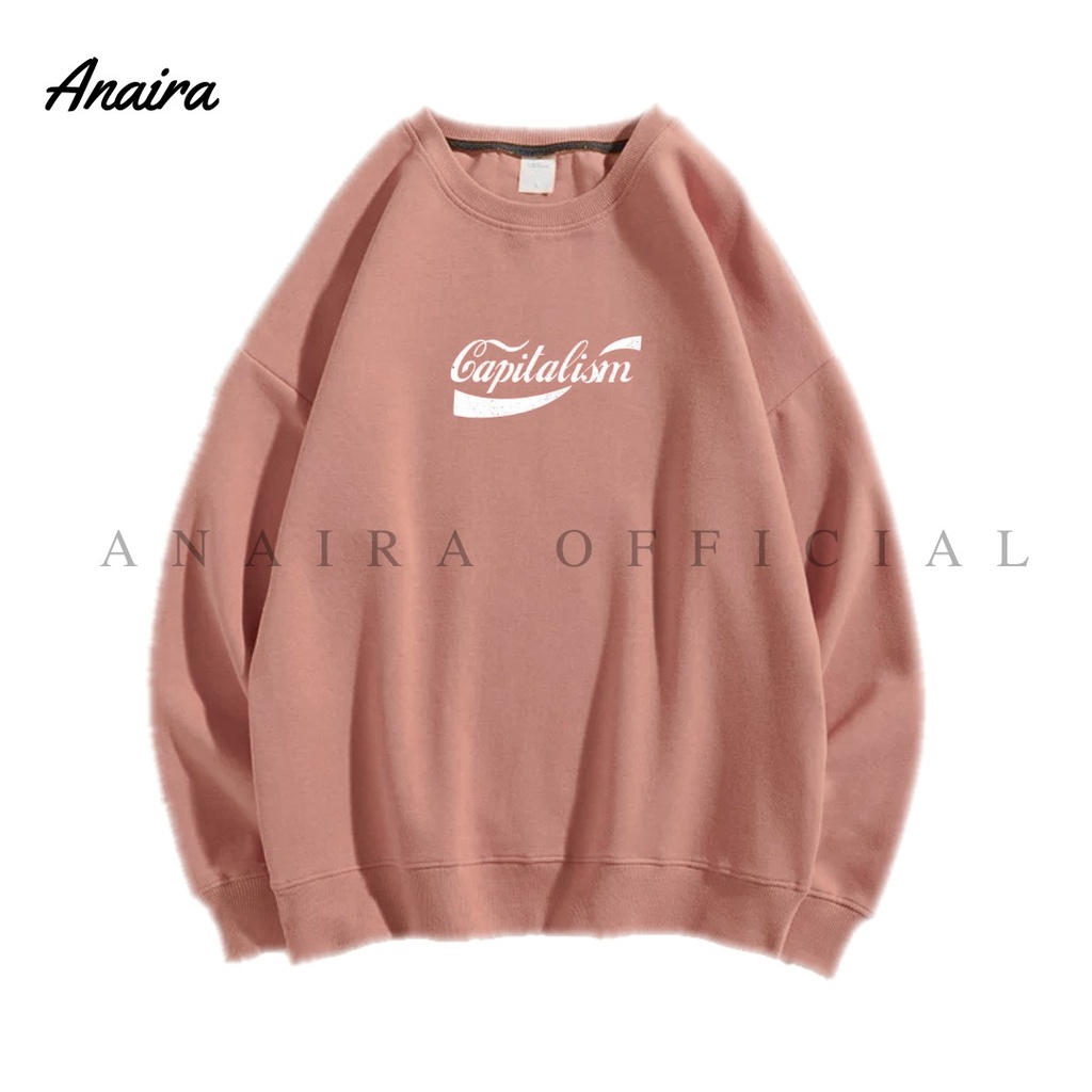 CAPITALISM SWEATER CREWNECK WANITA ANAIRAOFFICIAL