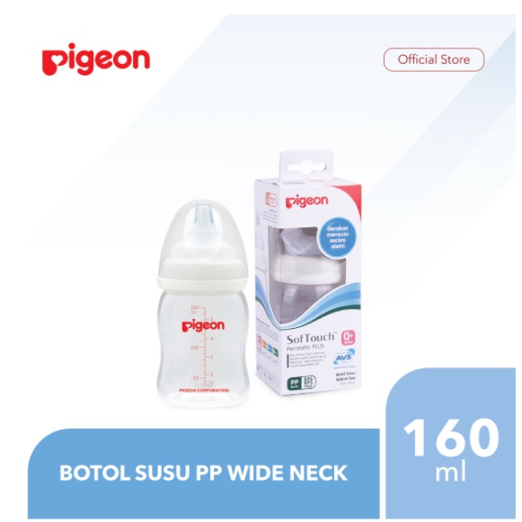 PIGEON Botol Susu Bayi  PP Wide Neck 160Ml
