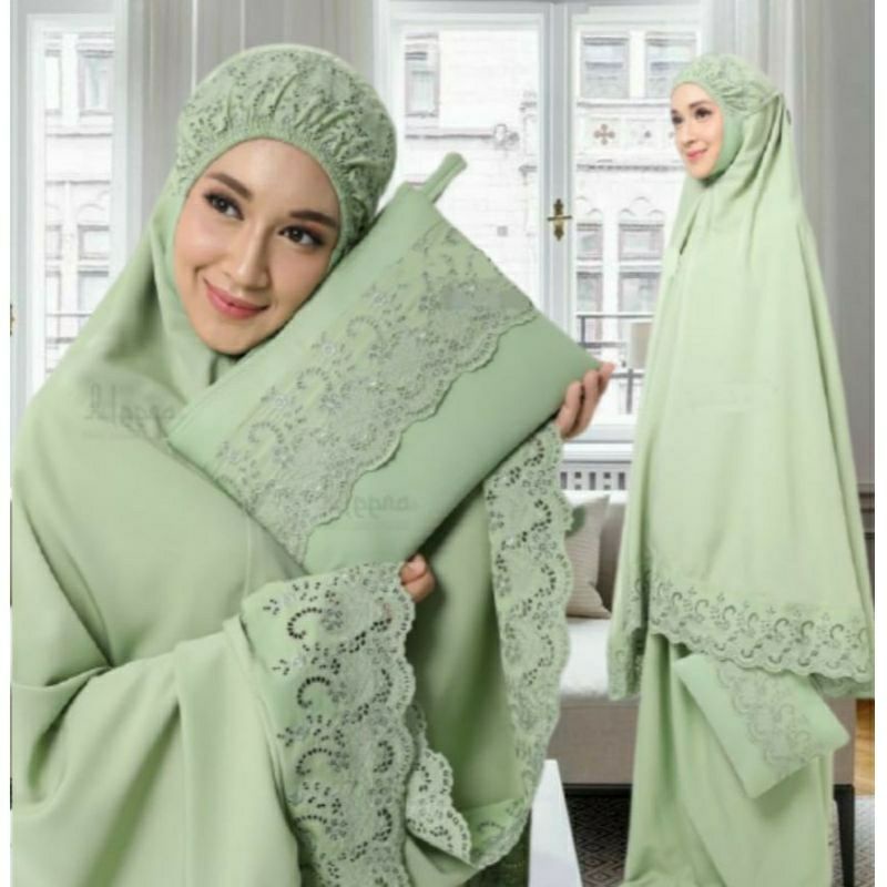 MUKENA DEWASA KHADIJAH JUMBO PREMIUM FREE TAS CANTIK