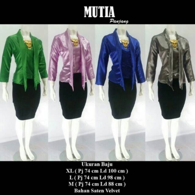 BLUS KUTUBARU SATIN MODERN ATASAN KEBAYA SERAGAM POLOS PANJANG HIJAB ORIBYLALA