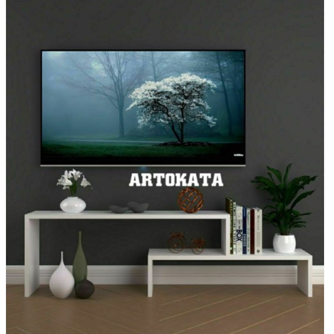 Model rak make up kosmetik dinding pot kamar bunga kembang dari kayu tempel minimalis besi buku tv h