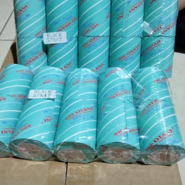 

Kertas Struk Thermal Otani 58 x 48 atau 57 x 47 Black isi 10 roll