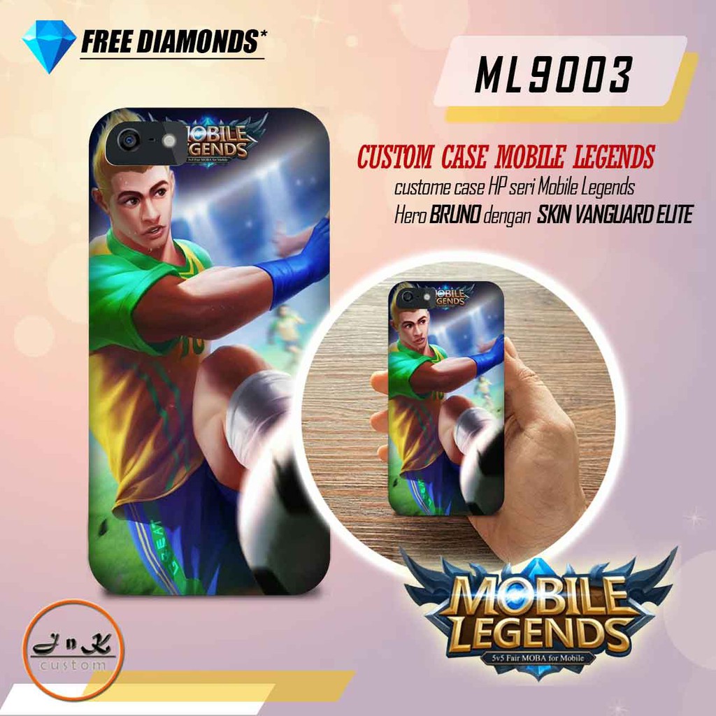 CUSTOM CASE MOBILE LEGENDS - HERO BRUNO. SKIN VANGUARD ELITE