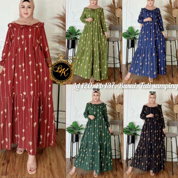Tren Kekinian.. Longdress Arabian Love  Ld 120 & Ld 130| Longdress Love | Gamis Renda Love | Gamis M