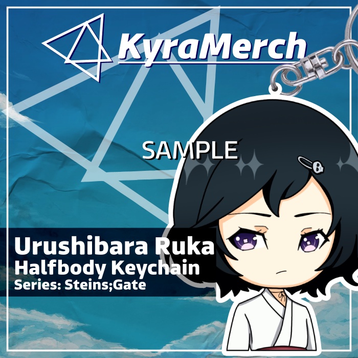 Keychain Halfbody Anime Steins Gate Urushibara Ruka
 | KyraMerch Anime Fanmerch Dealer