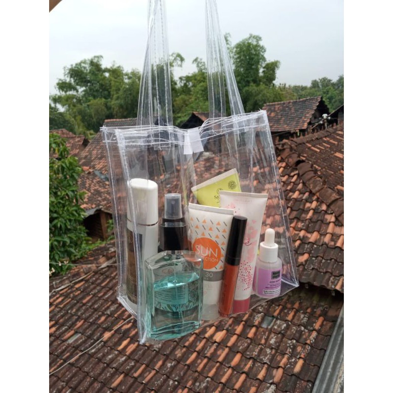 

20*10*20 tas hampers mika polos murah! tas parcel lebaran!