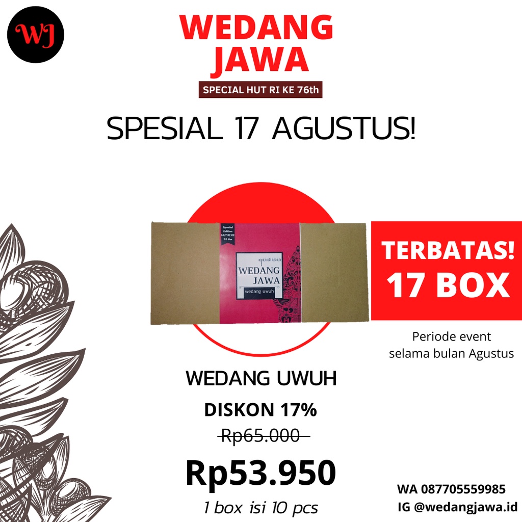 

Wedang Uwuh 1 Box