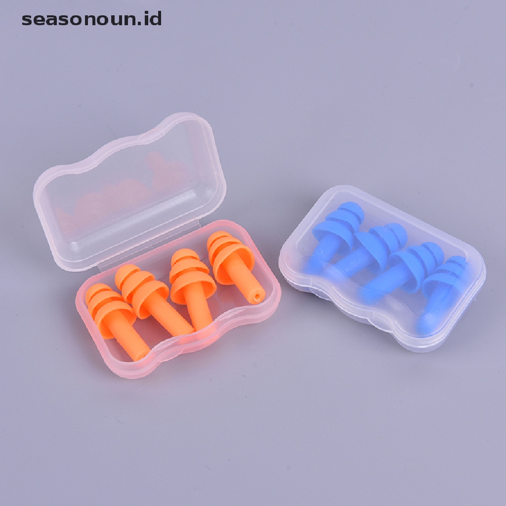 2 Pasang Earplugs Noise Reduction Untuk Tidur