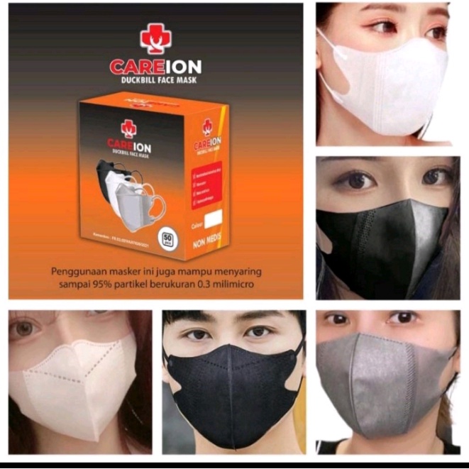 masker duckbill careion isi 50pcs