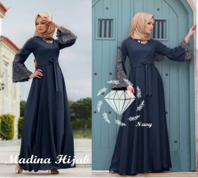 MAXY MADINA, VELVET, GAMIS HIJAB MUSLIM, DRESS