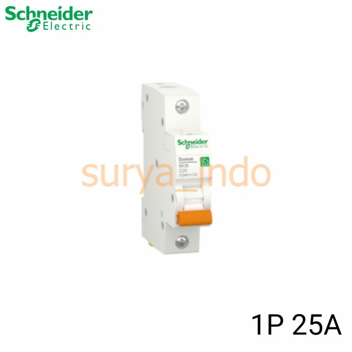 MCB 1 P 25 A (1 PHASE 25 AMPERE) C25 SCHNEIDER DOMAE DOMF01125