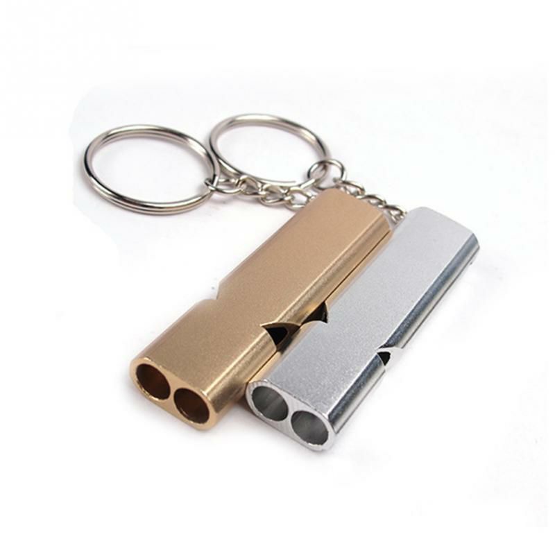 Gantungan Kunci Peluit Survival Outdoor Emergency Whistle Keychain