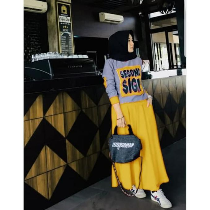 Set Kirei Mustard Gamis 0152 Tag Baju Gamis Wanita Terbaru Alexandriastorejkt