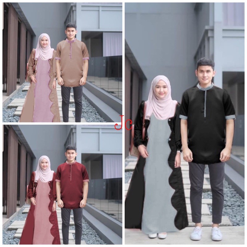 JC/ZR- Cp sastro / Baju pasangan Muslim / baju pasangan murah / Couple kekinian