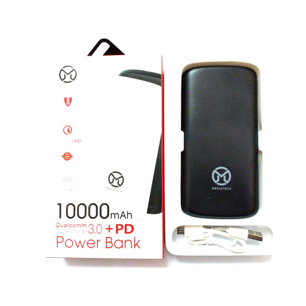 Powerbank Qualcomm Quick Charge 3.0 PW 503 10000mAh mediatech Powerbank murah - 63938