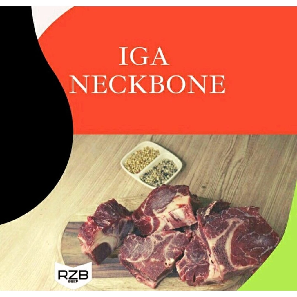 

IGA SAPI NECKBONE 1KG / TULANG LEHER SAPI BERDAGING LOWFAT