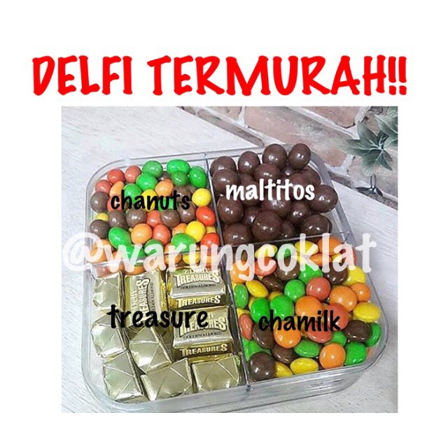 

Coklat Lebaran - Coklat Sekat Delfi Termurah Paket Lebaran