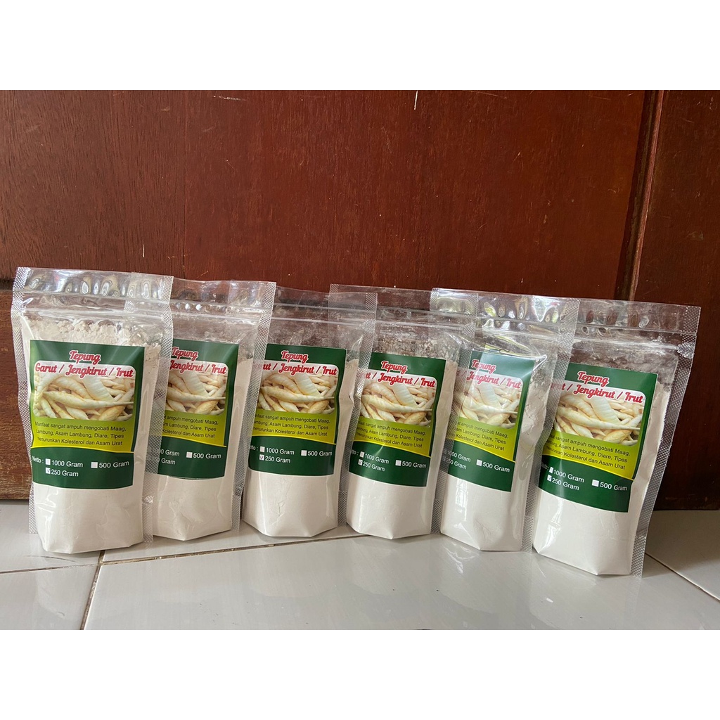 

LAKU Tepung Irut/Tepung Pati Irut/Tepung Garut/Jengkirut gram