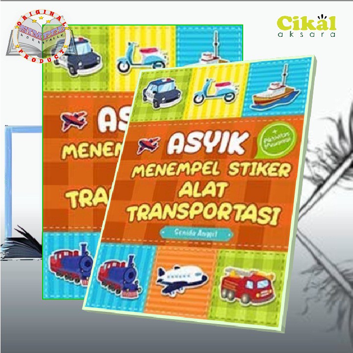 ASYIK MENEMPEL STIKER ALAT TRANSPORTASI