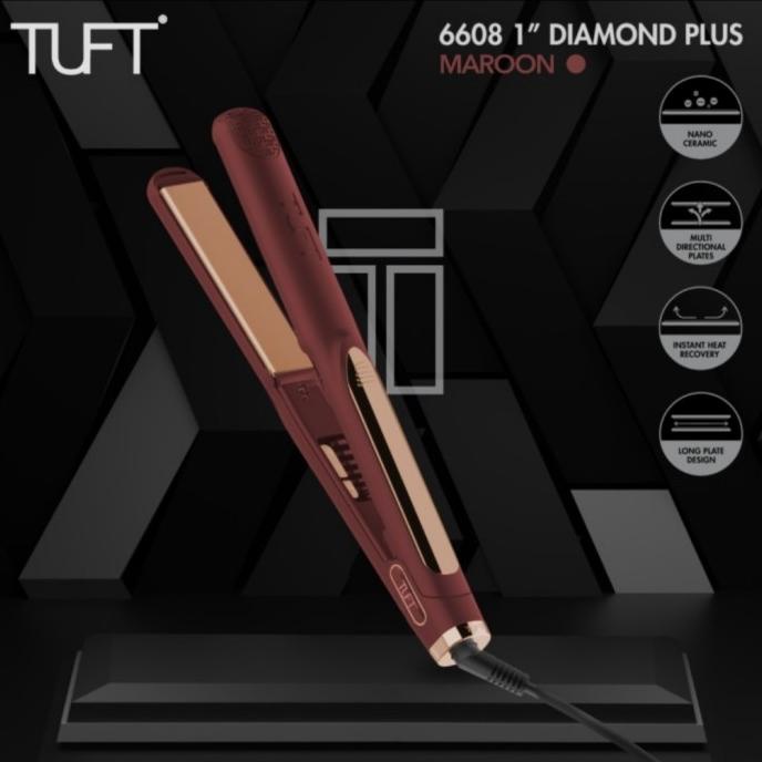 Catok Rambut Tuft V2 Diamond Plus 1 Inch, Catokan Rambut Tuft. Iwlbbeun3U