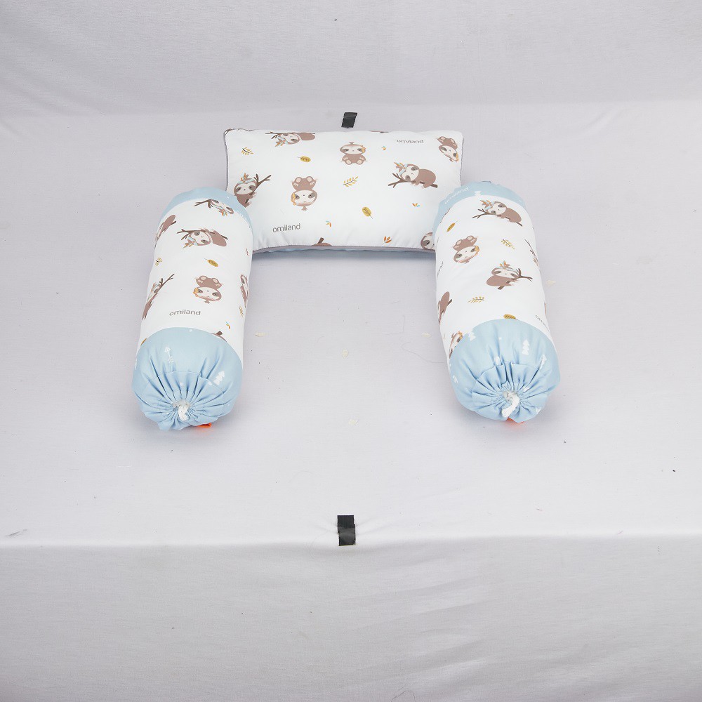 Omiland Bantal Guling Bayi Set Peang Sloth Series Bahan Halus Tidak Berbulu - OB37151-2